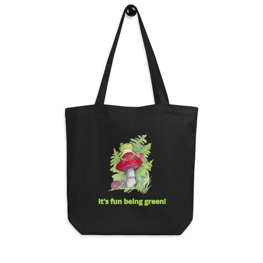 "It's Fun Being Green" Eco Tote Bag