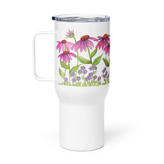 "Flowers for a Friend" Travel mug